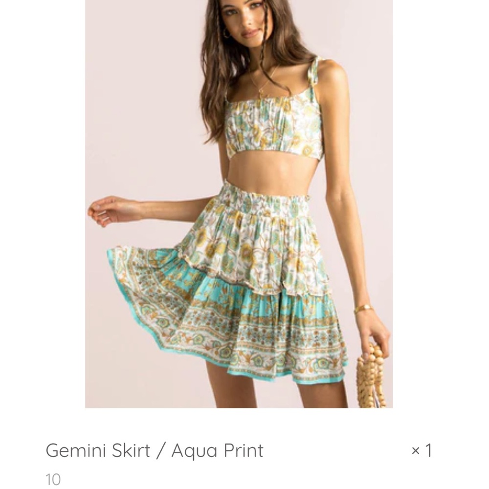 Sundae Muse Two Piece Skirt Set - Size Small